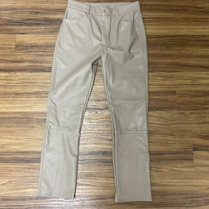 faux leather pants